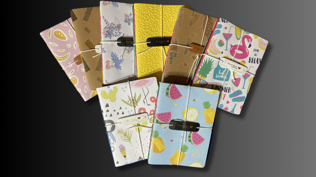 Pamphlet Stitch Notebooks x 3