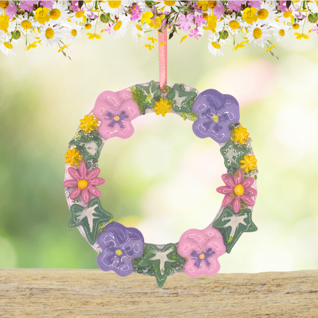 17.01.26 @ 10.30am Fused glass floral wreath workshop @ Unconditional Love, Cleckheaton
