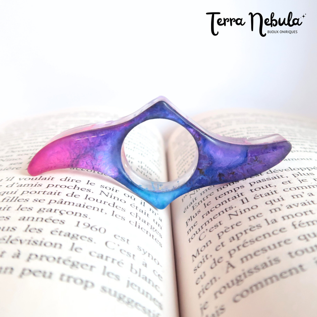 Bague de lecture Violet-Rose-Bleu | BAL01