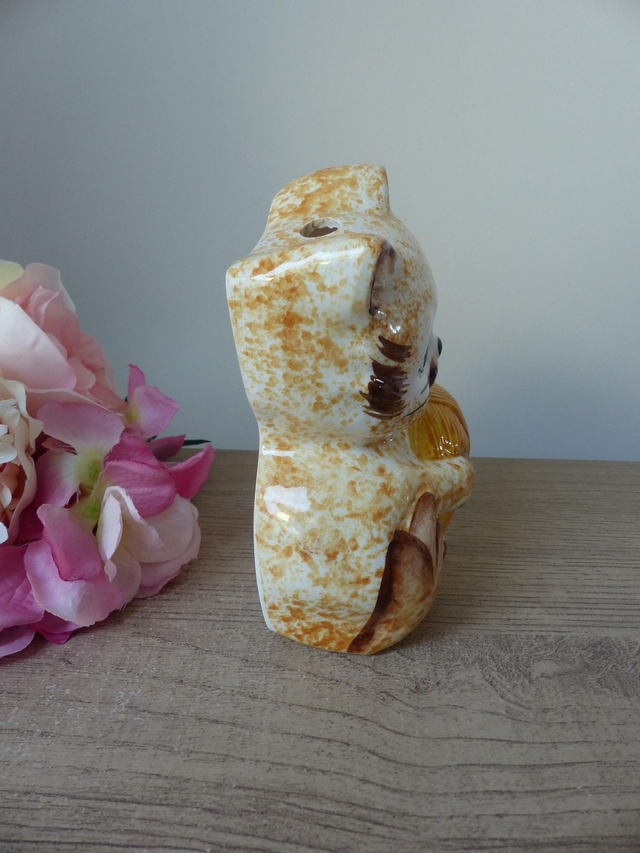 Ravissant Dévidoir à Ficelle de Cuisine Chat en Céramique, Porte Ficelle Chat Décoration Bureau Buanderie Cellier Cuisine Atelier