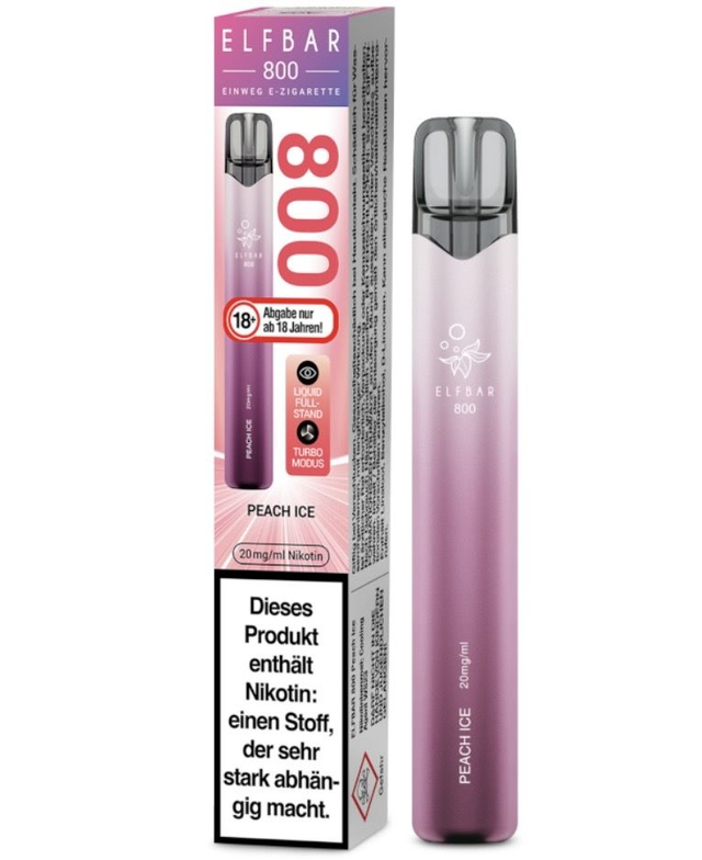 ELFBAR 800 Einweg E-Zigarette – Peach Ice | 20 mg