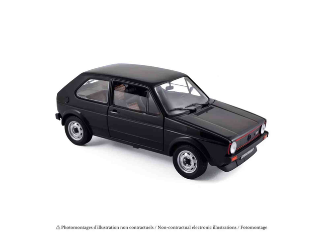 VW Golf GTI 1976 Noir Norev 188487 1/18