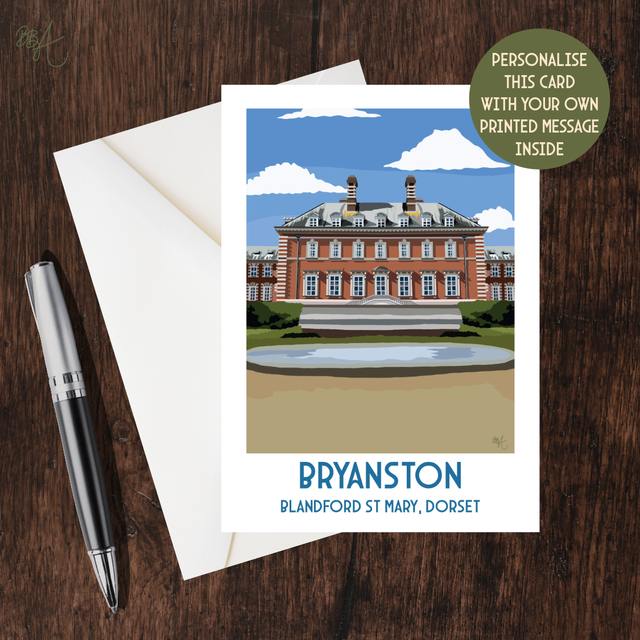 Bryanston School, Travel Poster Card