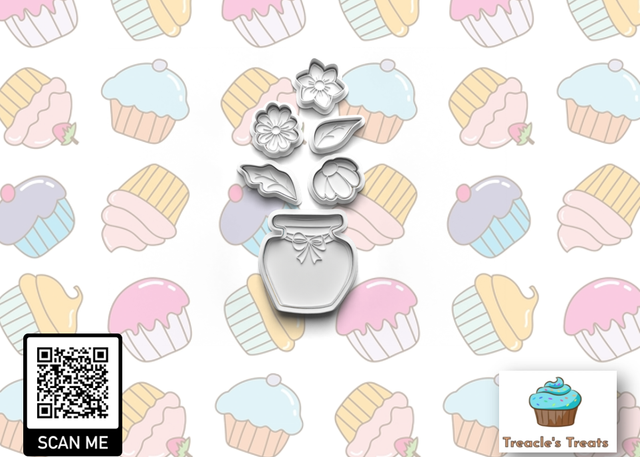 Bouquet of flowers Fondant/cookie stamps with cutters 