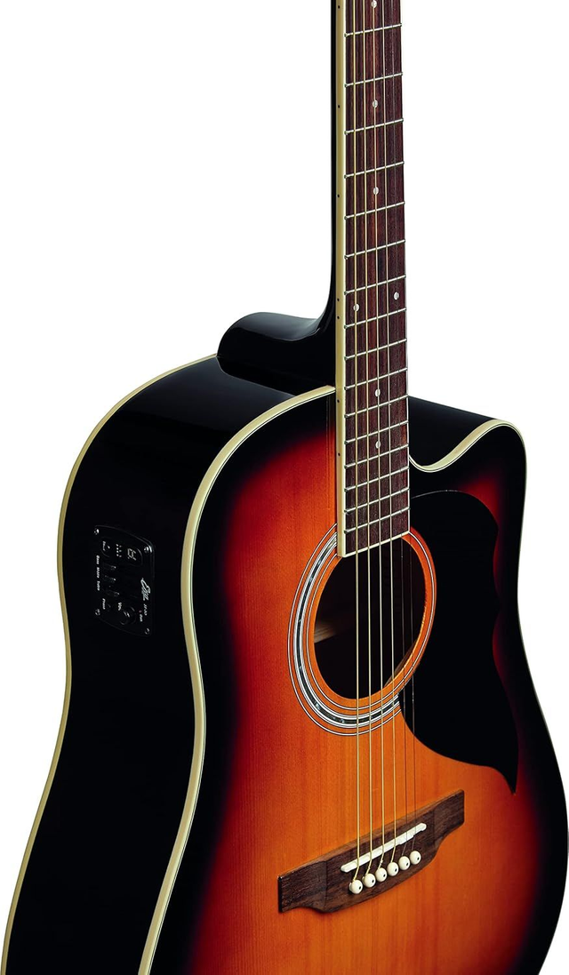 Eko Guitars Ranger CW Eq Brown Sunburst amplificata