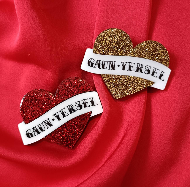 Gaun yersel acrylic heart