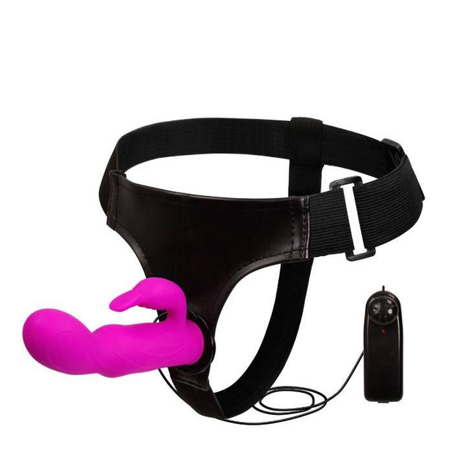 Cinta Peniana com Estimulador Clitoriano Vibro 