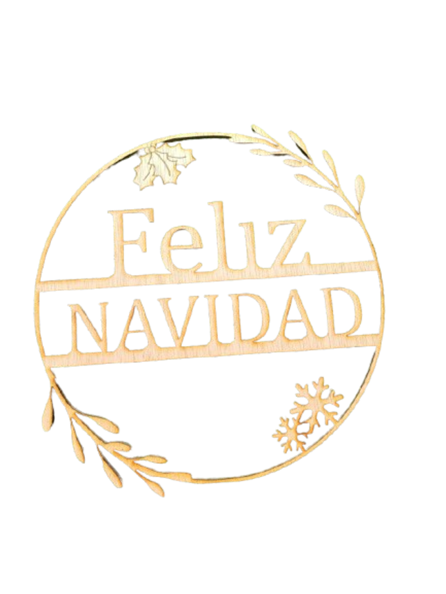 Corona Navidad personalizable 28Ø