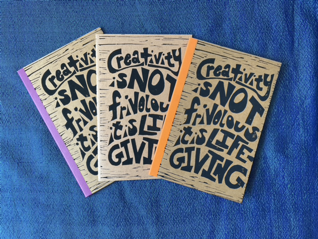 Creativity Bound Spine Notebook