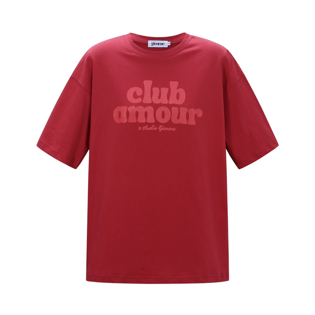 T-shirt club amour red 