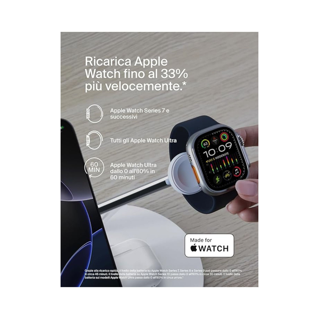 BELKIN Stazione di ricarica 3-in-1 con Qi2 (15W) (Bianco)