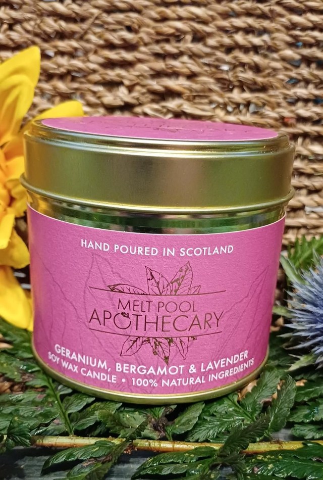 Geranium, Bergamot &amp; Lavender Candle