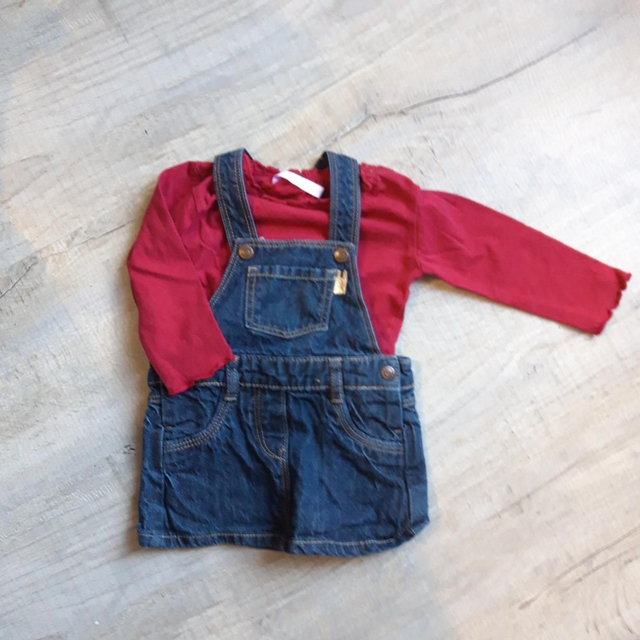 Ensemble tee-shirt et robe jean&#039;s 