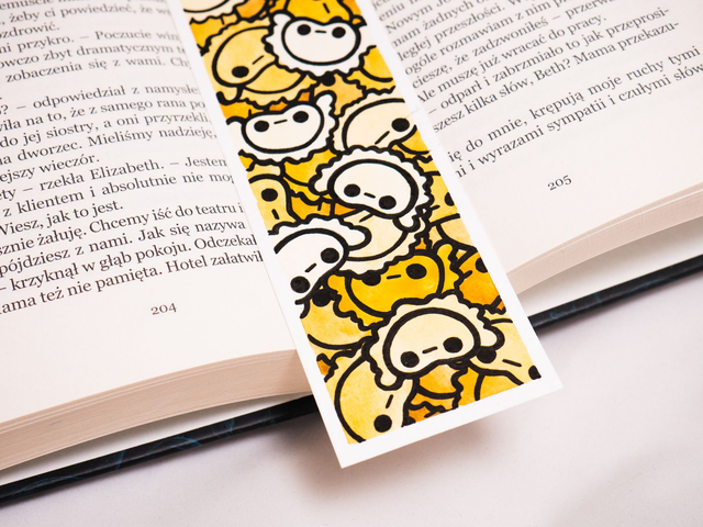 PIEROGI zakładka do książki, ręcznie malowana akwarela