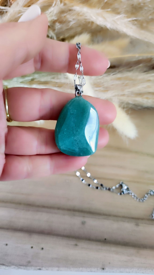 Pendentif "Isis" Aventurine verte
