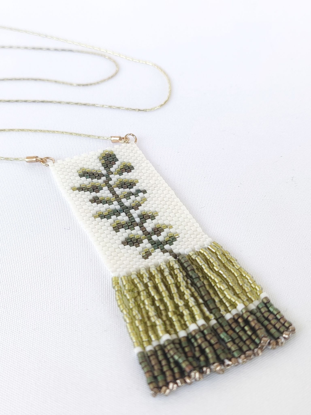 Colgante ramita verde