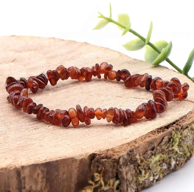 Bracelet baroque Grenat Brun Hessonite