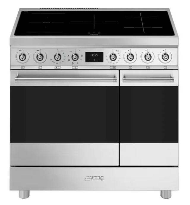 SMEG C92IMX2 90 cm Electric Induction Range Cooker - Stainless Steel