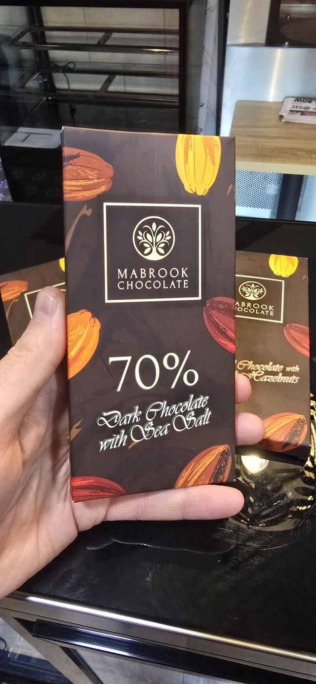 Dark chocolate 70% bar with sea salt  (100gr)
