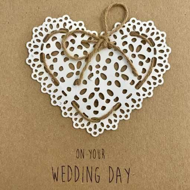 Die-cut Heart With Twine Bow