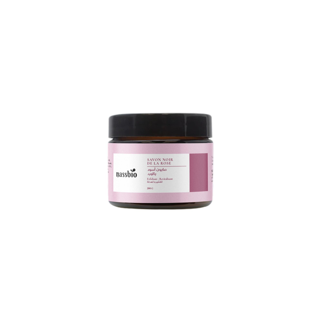 Savon Noir Naturel à la Rose- 200 G