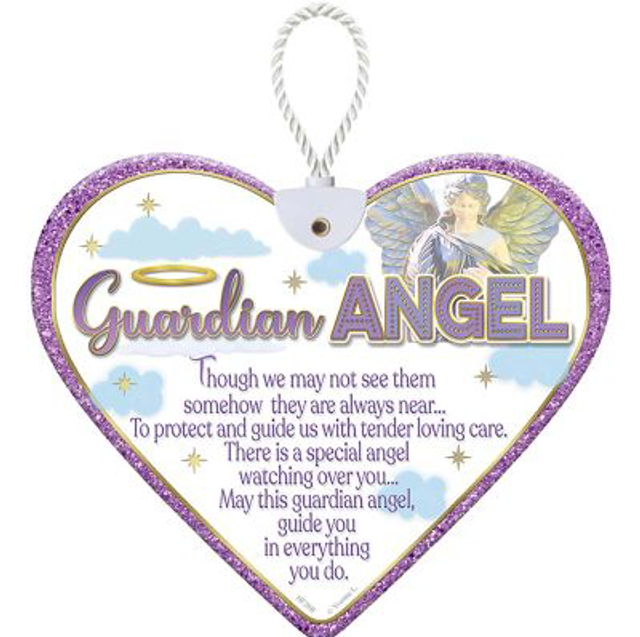 Heartfelt Guardian Angel Ceramic Heart 