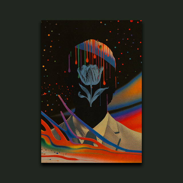 Portrait Of My Demons - The Flower Man - A4 Limited Print