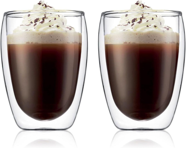 Bodum - Pavina - Set de 2 Verres Double Paroi - 35 Cl - Transparent - 2 Unité