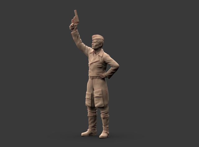 3Dimontis - WW2 Luftwaffe Pilot with signal pistol
