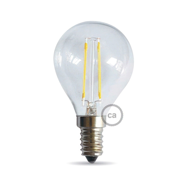 Kugelförmige Filament klar LED Glühbirne