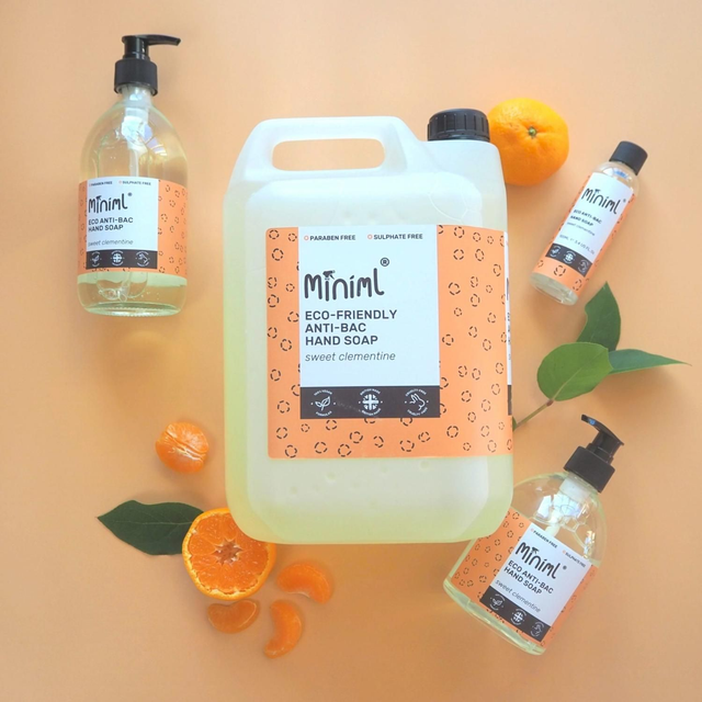 Pre-filled 5L container of Anti-Bacterial Hand Soap (Sweet Clementine)