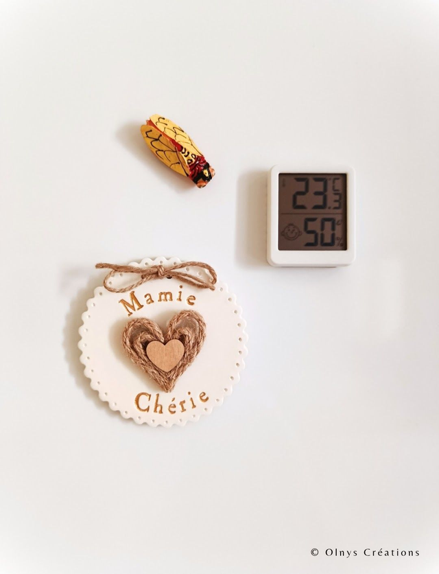 Maxi magnet personnalisé en argile - Fête des grands-mères