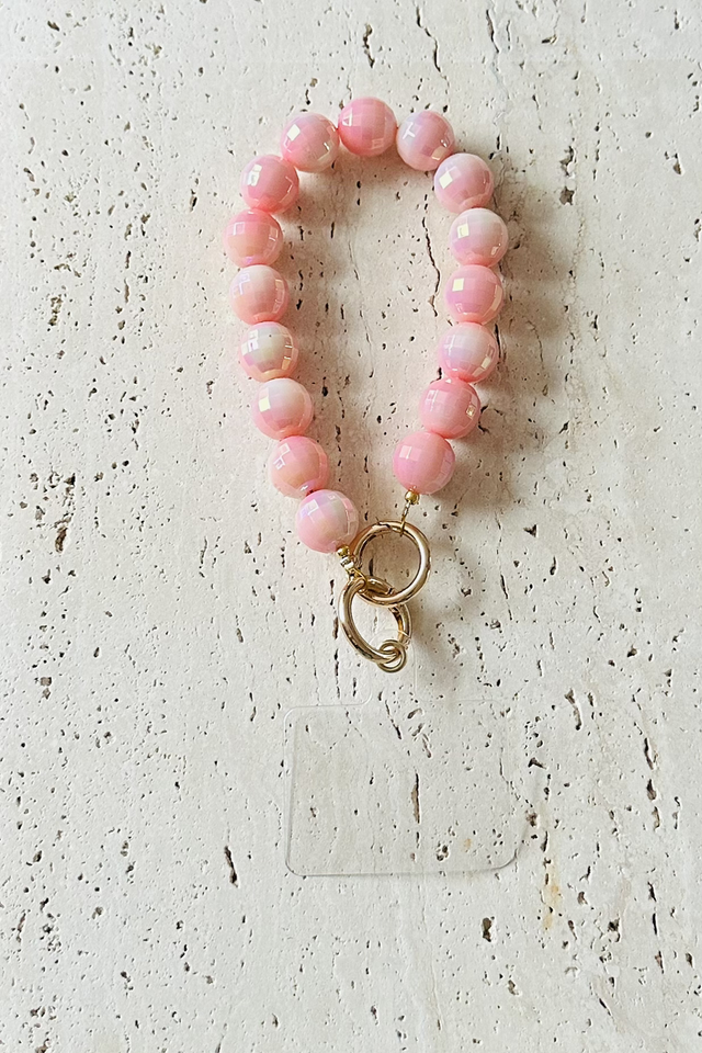 Discobal Telefoonkoort licht roze 