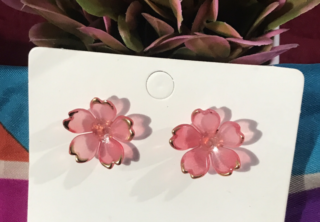 Pink Stud Earrings- STU44