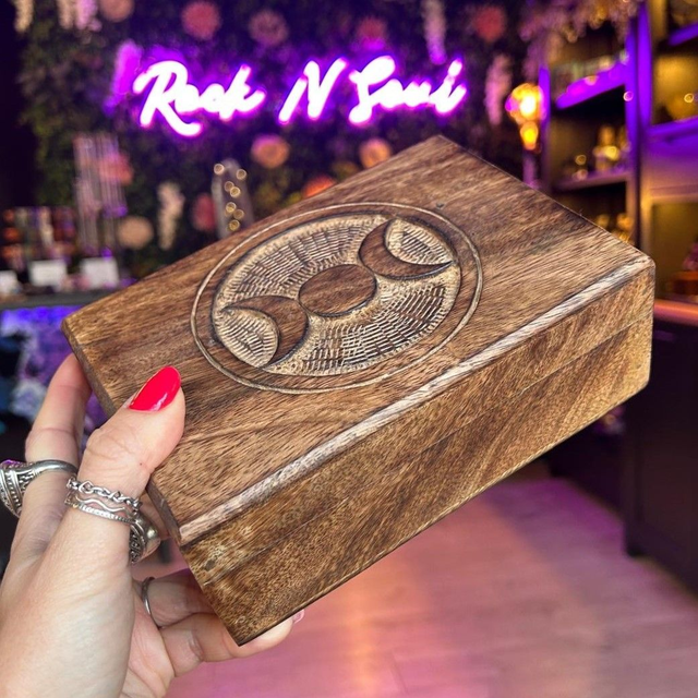 Wooden Tarot Card Box