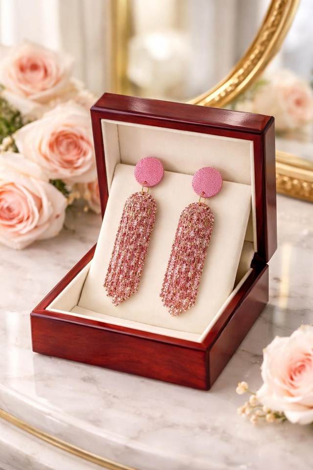 Boucles Totem - Collection Pivoine pétillante
