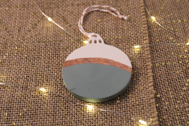 Les suspension boule bicolore