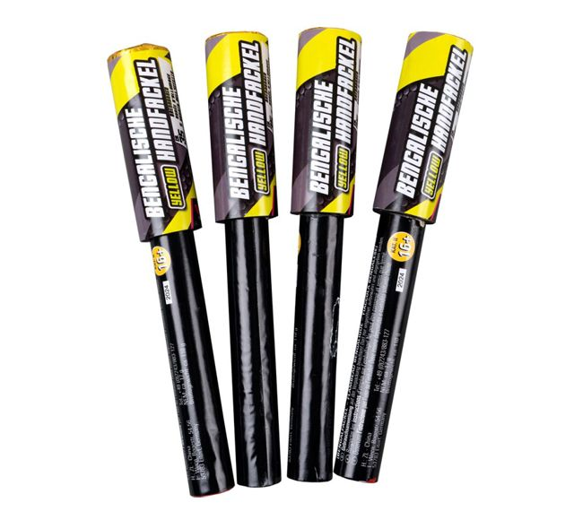 Bengalische Handfackel 4 Stk. Gelb 