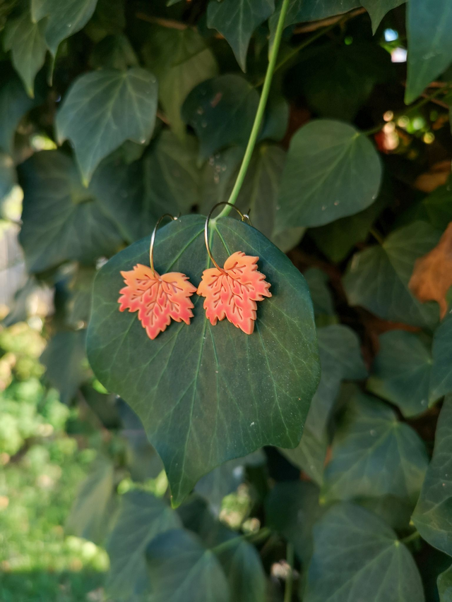 Collection Florale Brise d&#039;Automne - Boucles d&#039;oreilles Delya