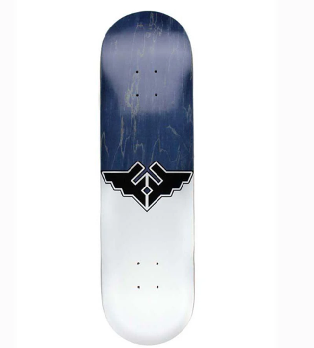 Fracture Wings V1 Blue Skateboard Deck - 8.25"