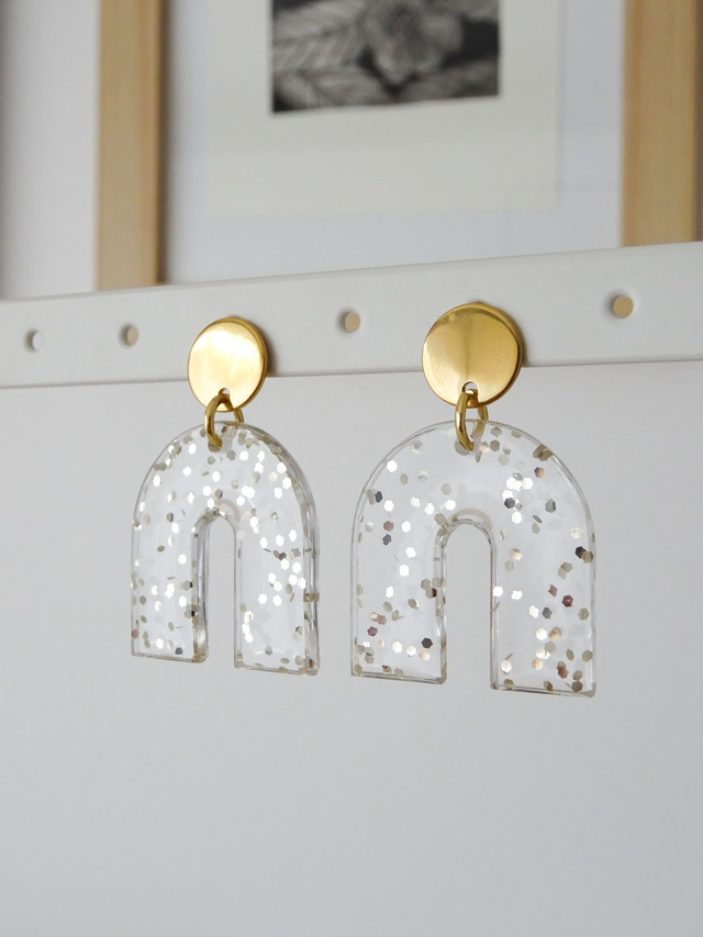 Arc : Transparent paillette champagne