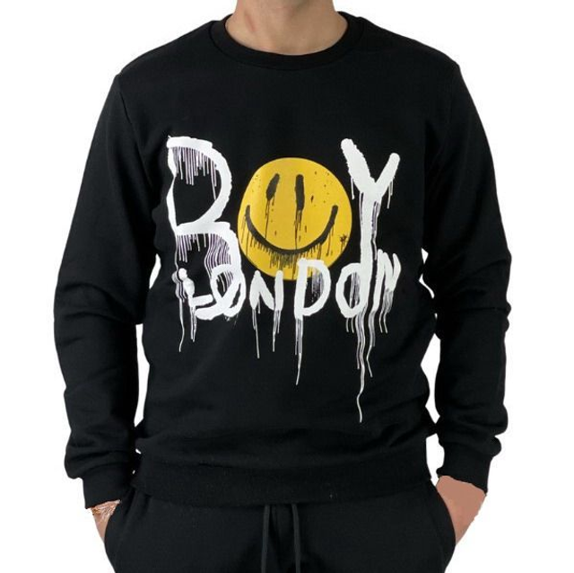 2023A4654 - FELPA BOY LONDON GIROCOLLO SMILE