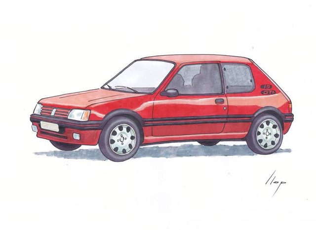 Artimotor onpaper CLASSICS 21x30 - Peugeot 205 GTI