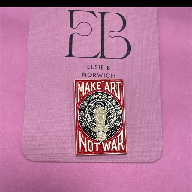 Make art not war - Pin Badge