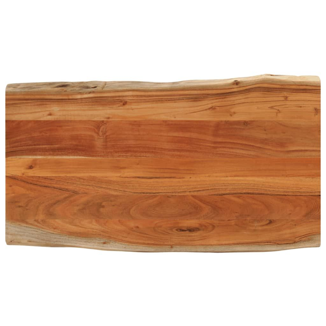 Dessus de table 120x60x3,8cm rectangulaire bois massif d'acacia