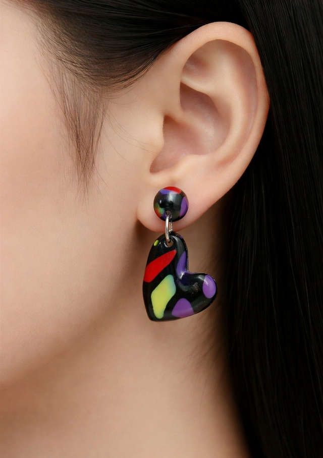 Boucles d'oreilles cœur