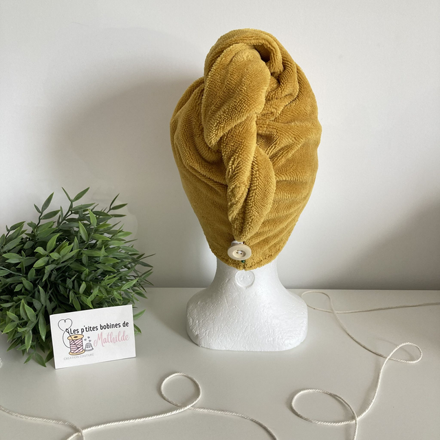 Serviette cheveux | Moutarde