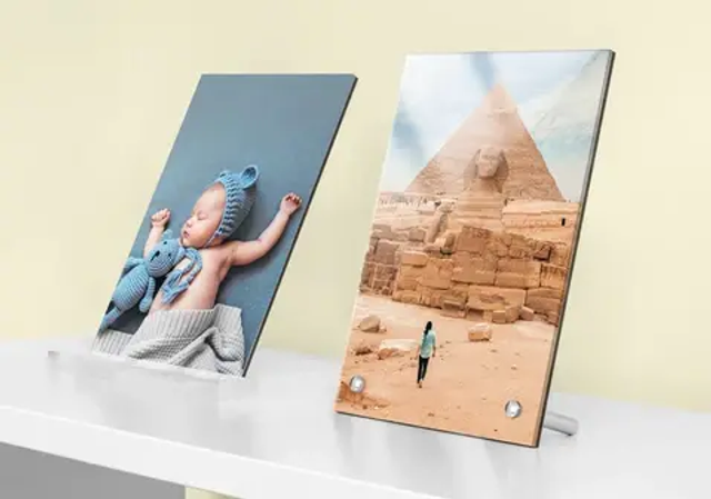 Cadre-photo bureau - support de pieds chromés10x15