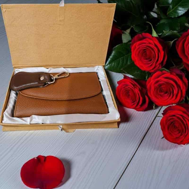 Women’s Valentine’s Luxury Wallet & Key Holder Gift Set