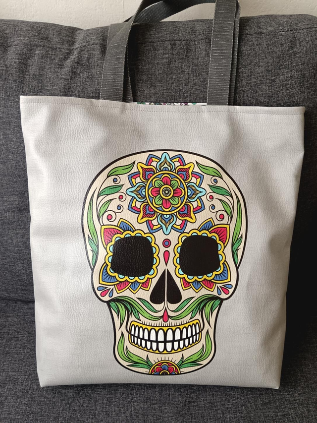 SAC simili cuir &quot;Día de los muertos&quot; avec fermeture 